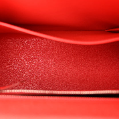 Hermes Epsom Kelly Sellier 25 Rouge Casaque 5 of 10