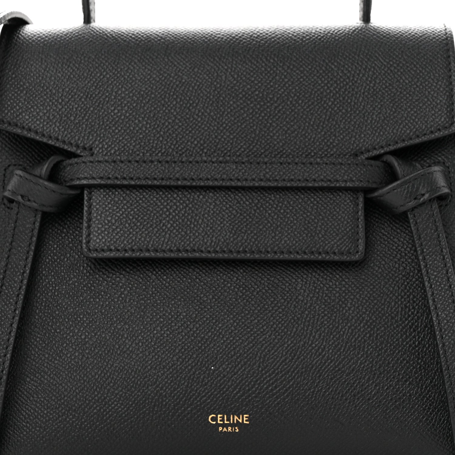 Celine Grained Calfskin Nano Belt Bag Black 8 of 11