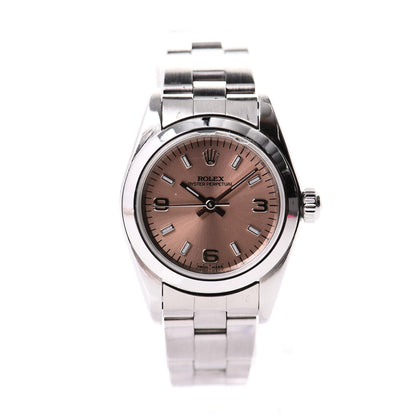 Rolex Stainless Steel 26mm Oyster Perpetual Watch Pink 76030 1 of 6