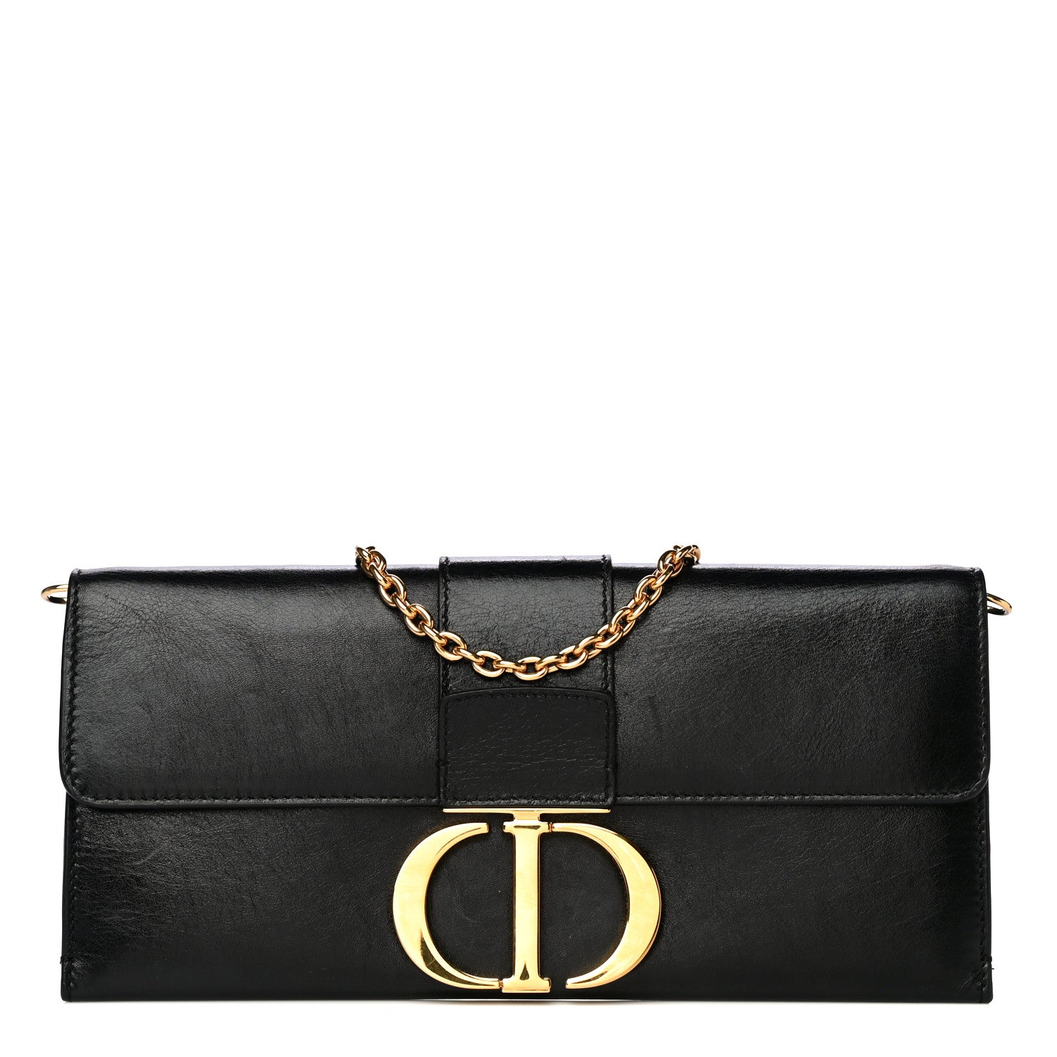Christian Dior Calfskin 30 Montaigne Chain Pouch Black 1 of 21