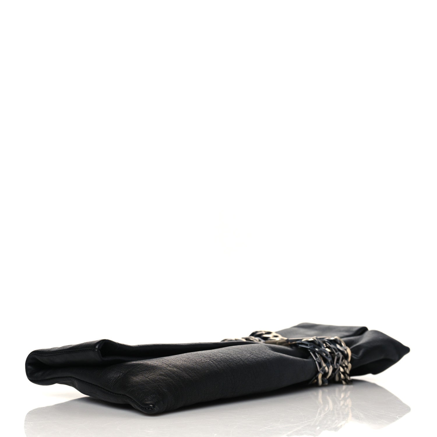 Jimmy Choo Calfskin Chandra Clutch Black 4 of 7