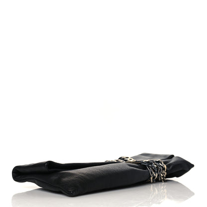 Jimmy Choo Calfskin Chandra Clutch Black 4 of 7