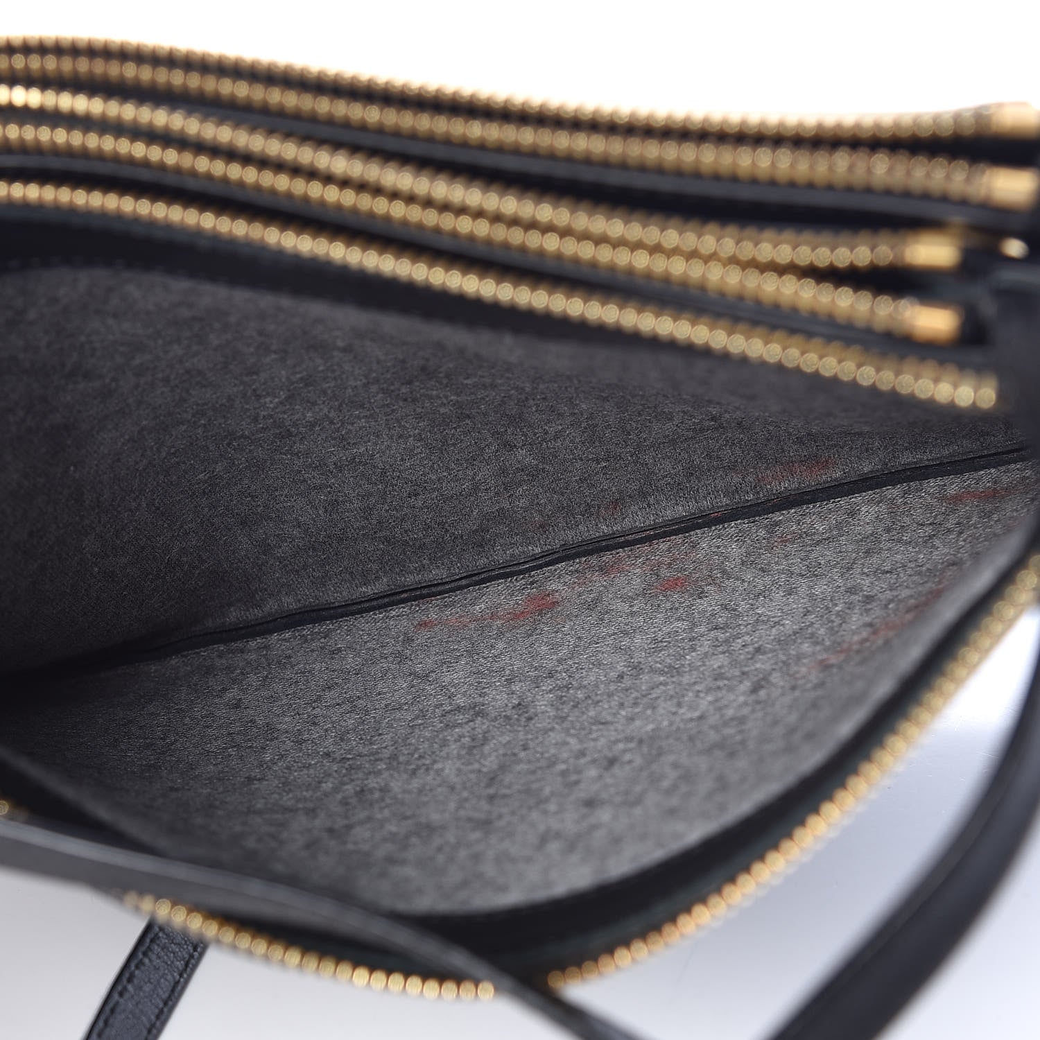Celine Lambskin Large Trio Crossbody Bag Black 7 of 14