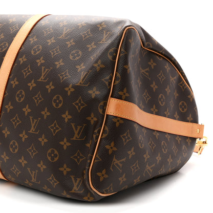 Louis Vuitton Monogram Keepall Bandouliere 55 9 of 11