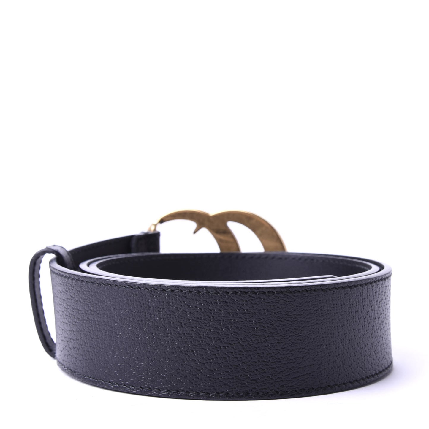 Textured Calfskin Double G 40mm Belt 85 34 Black