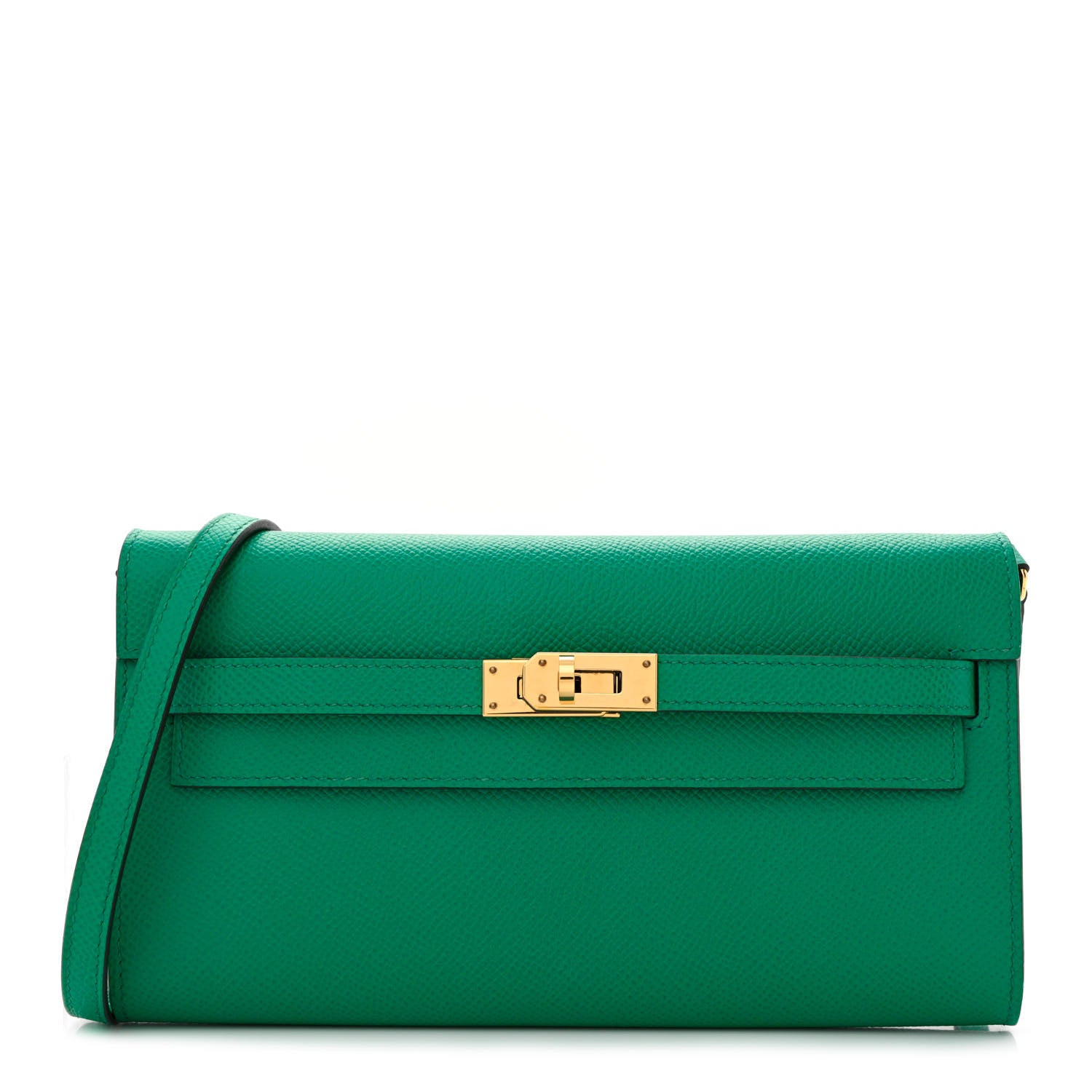 Hermes Epsom Kelly Wallet To Go Vert Jade 1 of 12