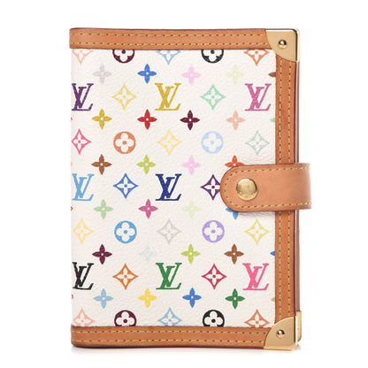 Louis Vuitton Monogram Multicolor Small Ring Agenda Cover White 1 of 10
