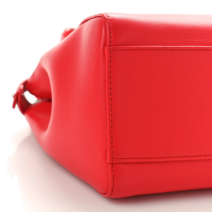 Fendi Nappa Mini Peekaboo Iconic Satchel Flamma 8 of 9