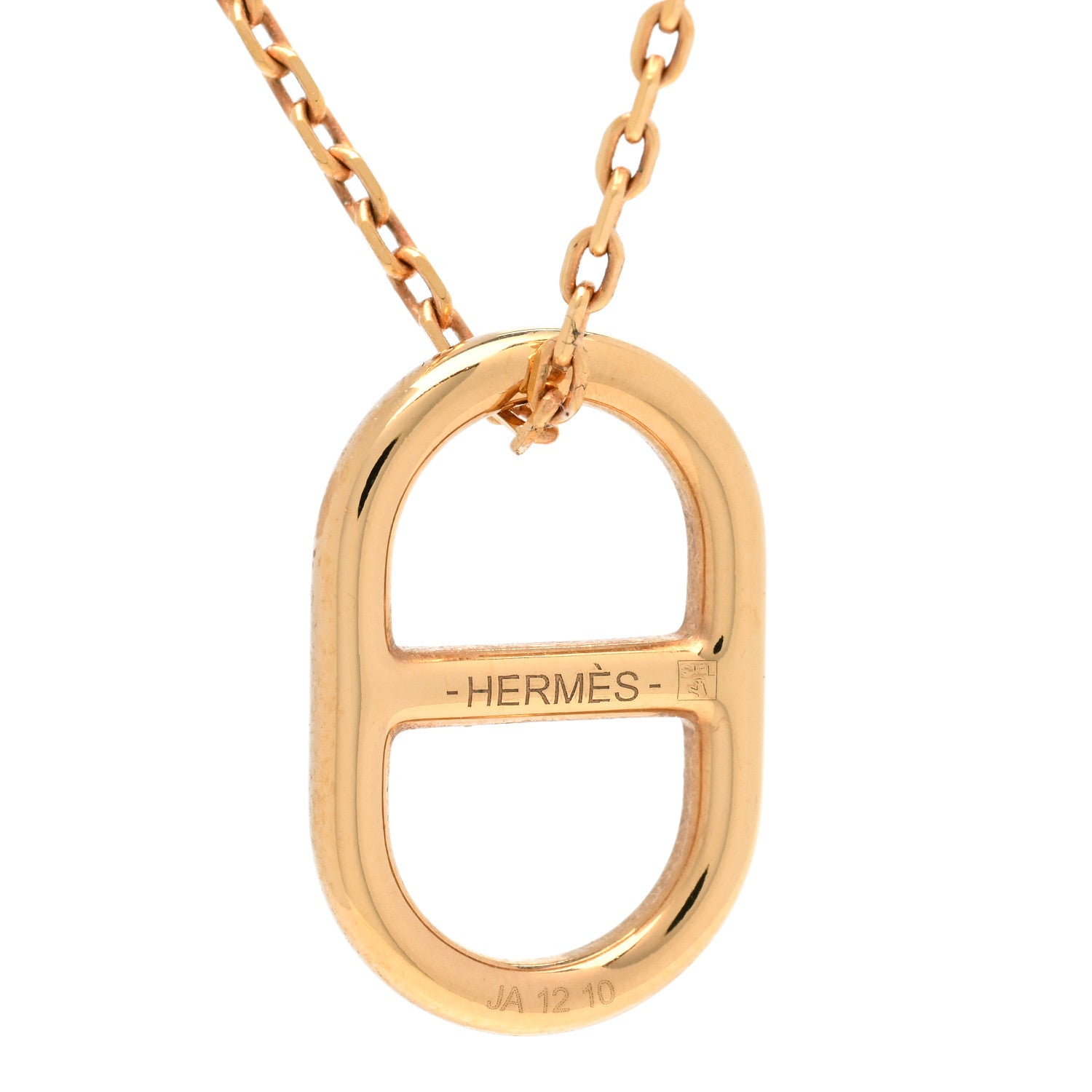 Hermes Swift O'Maillon Pendant Necklace Rose Azalee 5 of 7