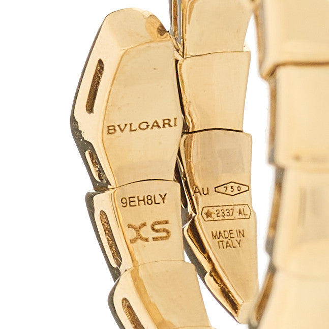 Bulgari 18K Rose Gold Serpenti Viper Ring XS 4 of 5