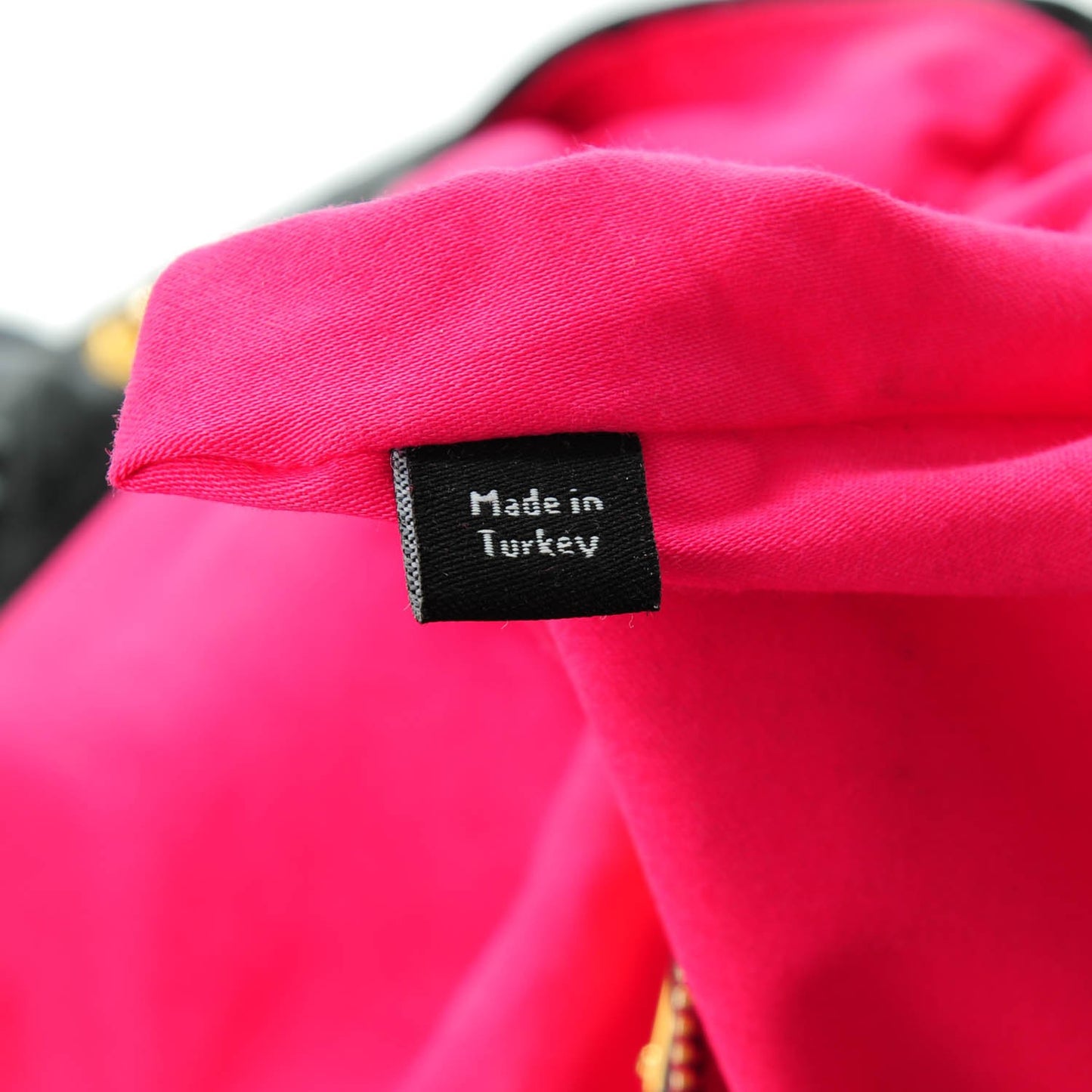 Vitello Shine Zip Shoulder Bag Nero Black