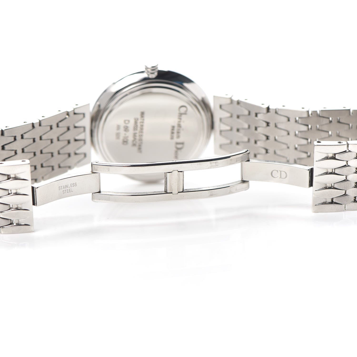 Christian Dior Stainless Steel Diamond 30mm Round Quartz Watch 5 of 5