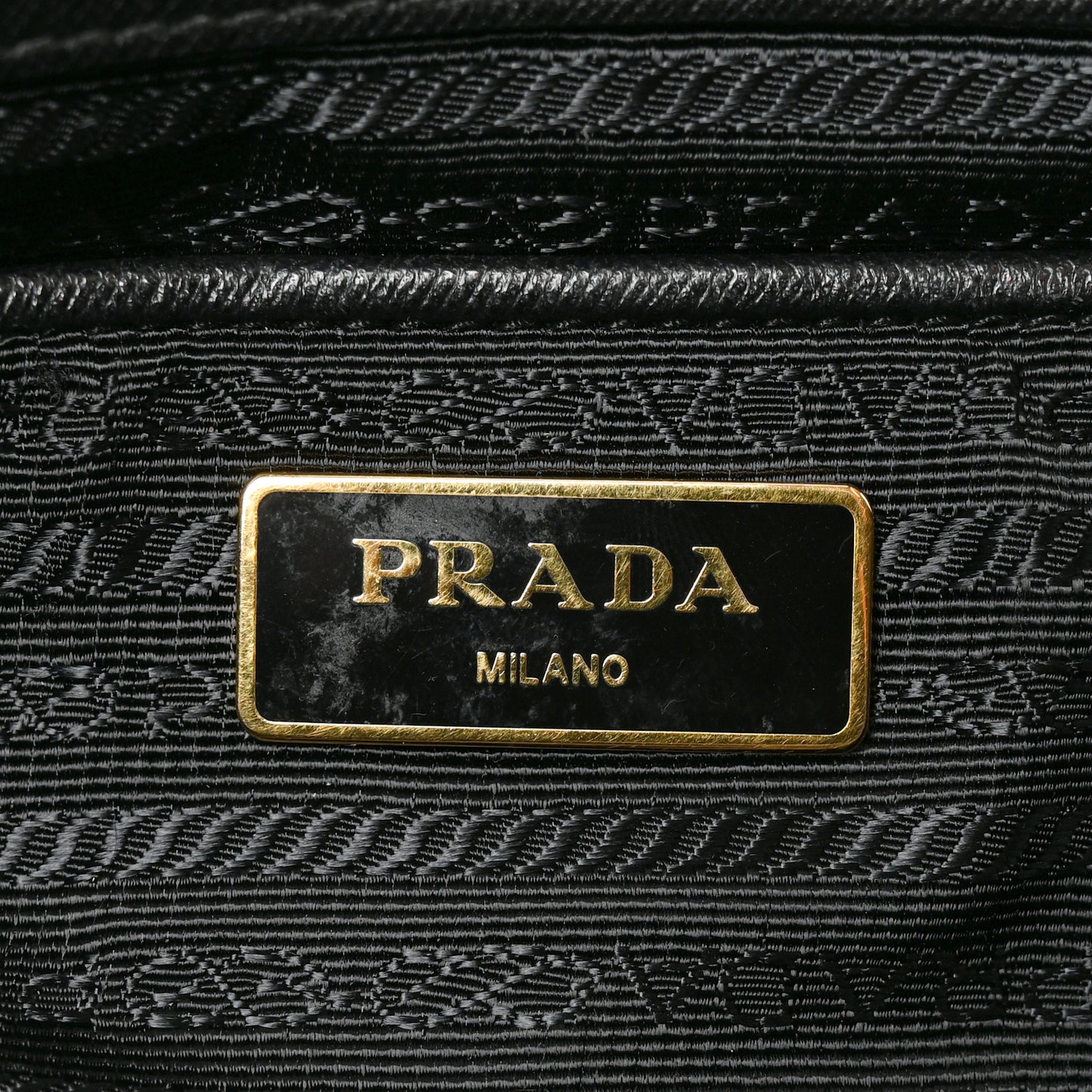 Tessuto Nylon Saffiano Tote Black