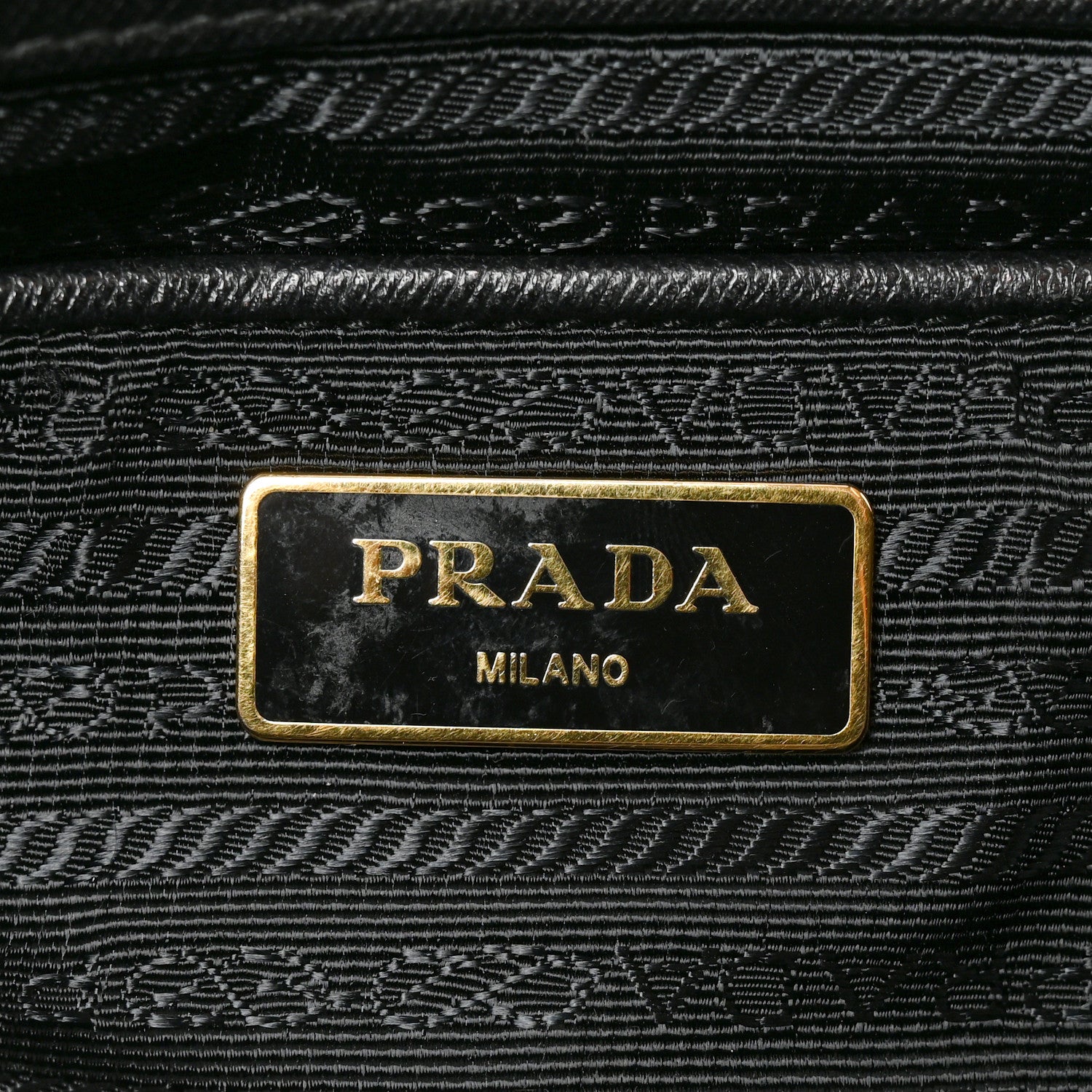 Prada Tessuto Nylon Saffiano Tote Black 6 of 9