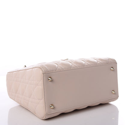 Christian Dior Lambskin Cannage Medium Lady Dior Light Pink 3 of 8