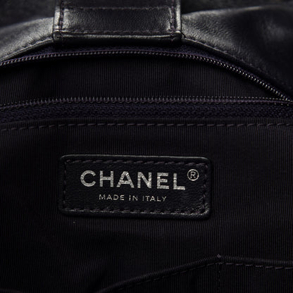 Chanel Lambskin Quilted Large Drawstring Shoulder Bag Purple 8 of 10