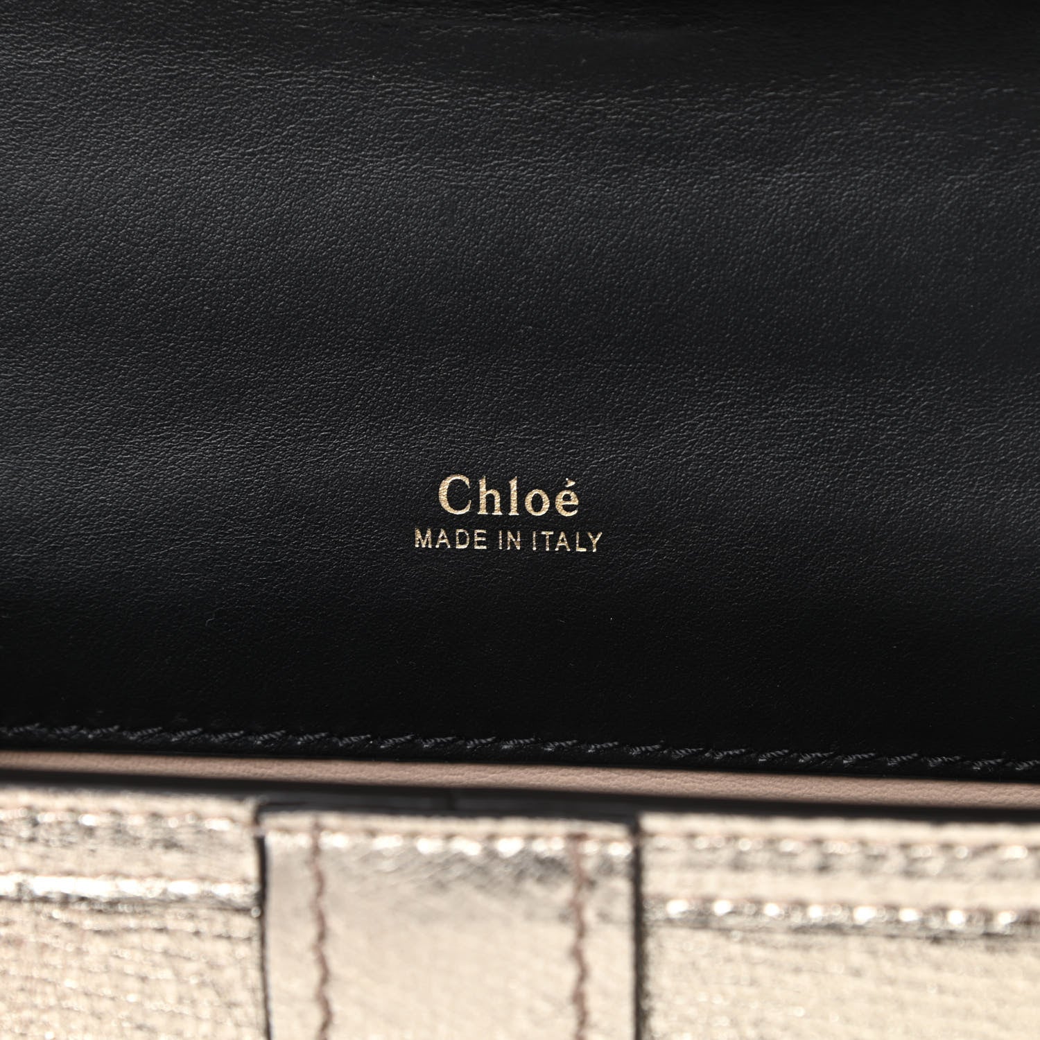 Chloe Metallic Textured Calfskin Aby Convertible Chain Shoulder Bag Gold 6 of 11