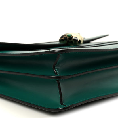 Bulgari Calfskin Serpenti Forever Shoulder Bag Emerald Green 11 of 12