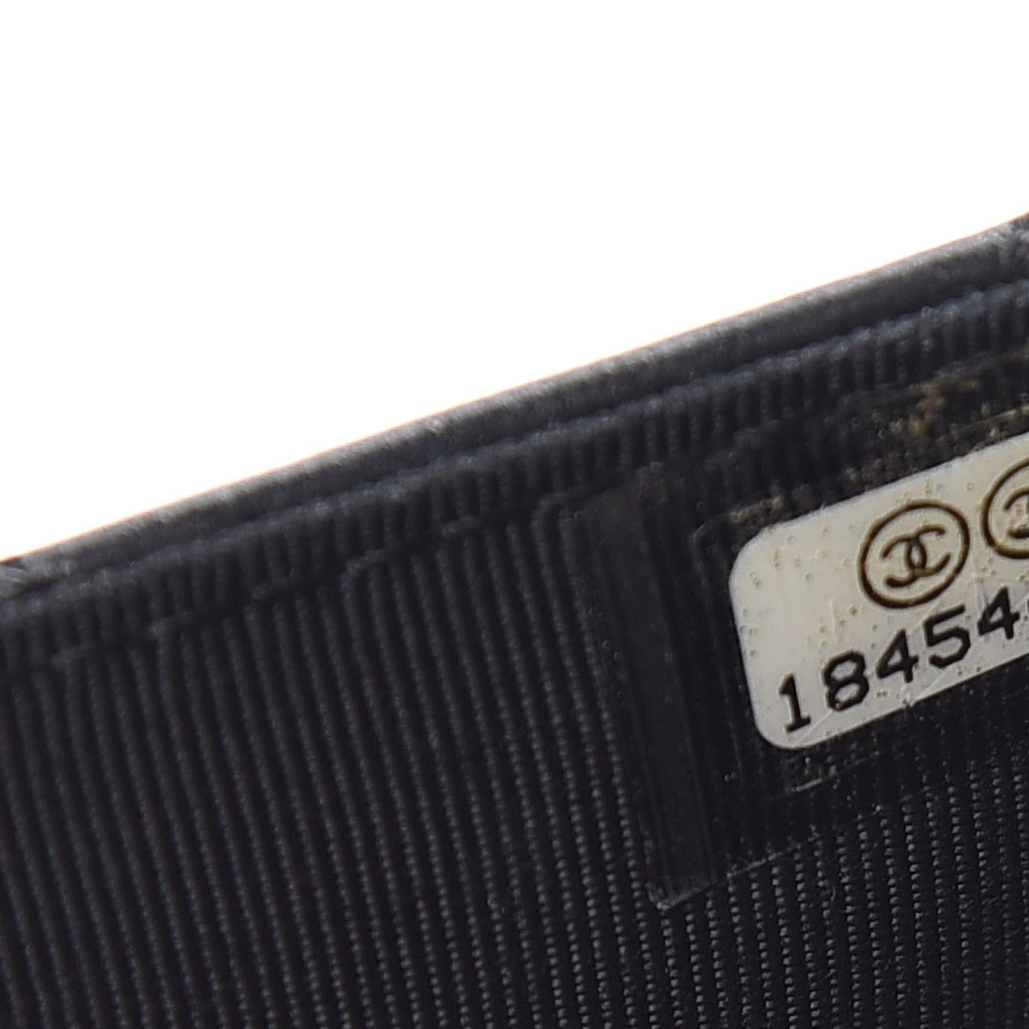 Lambskin Quilted Wallet On Chain WOC Black