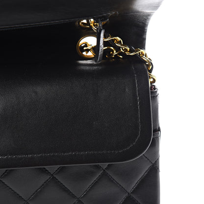 Chanel Lambskin Quilted Medium Double Flap Black 10 of 13