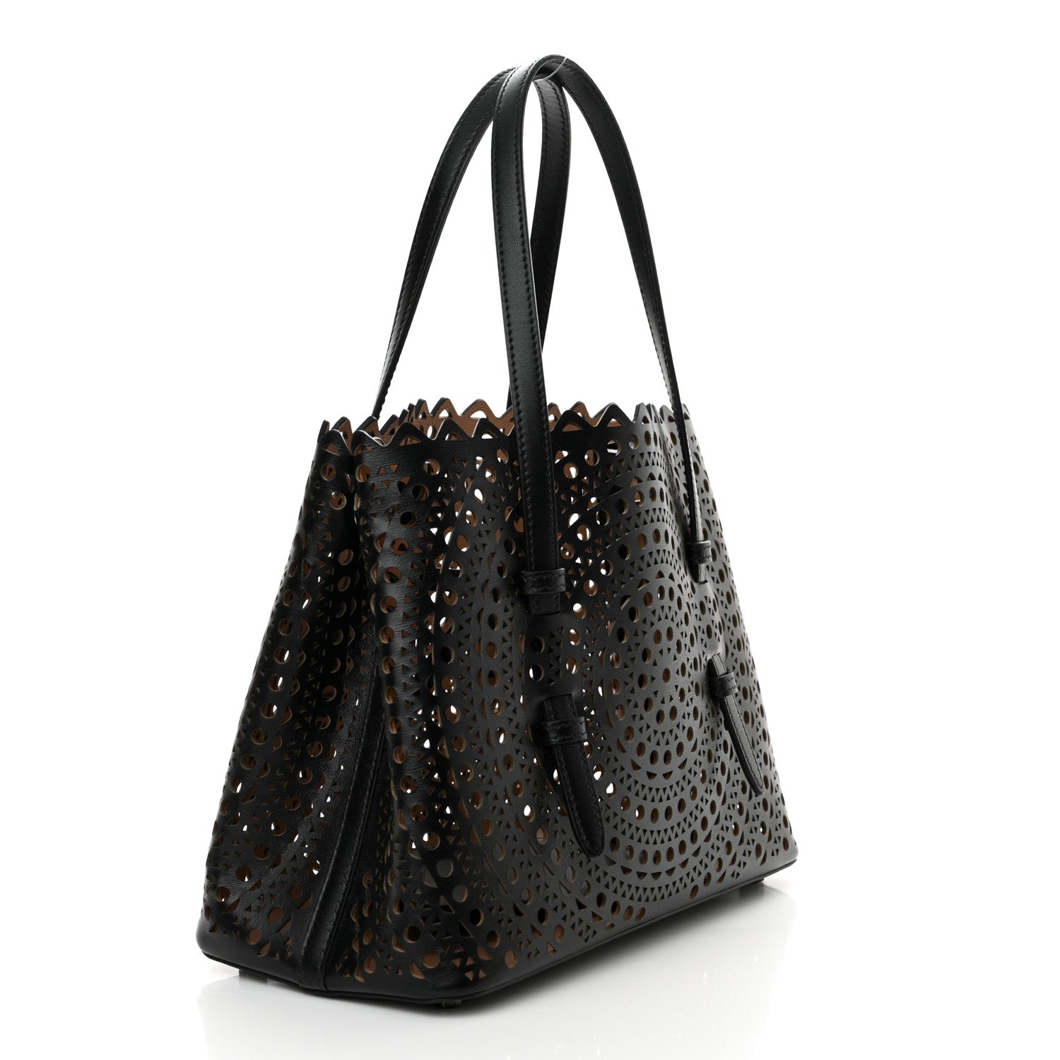 Alaia Lux Calfskin Vienne Mina 25 Bag Black 4 of 10