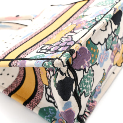 Christian Dior Canvas Embroidered Ciel De Reve Small Book Tote Latte Multicolor 14 of 14