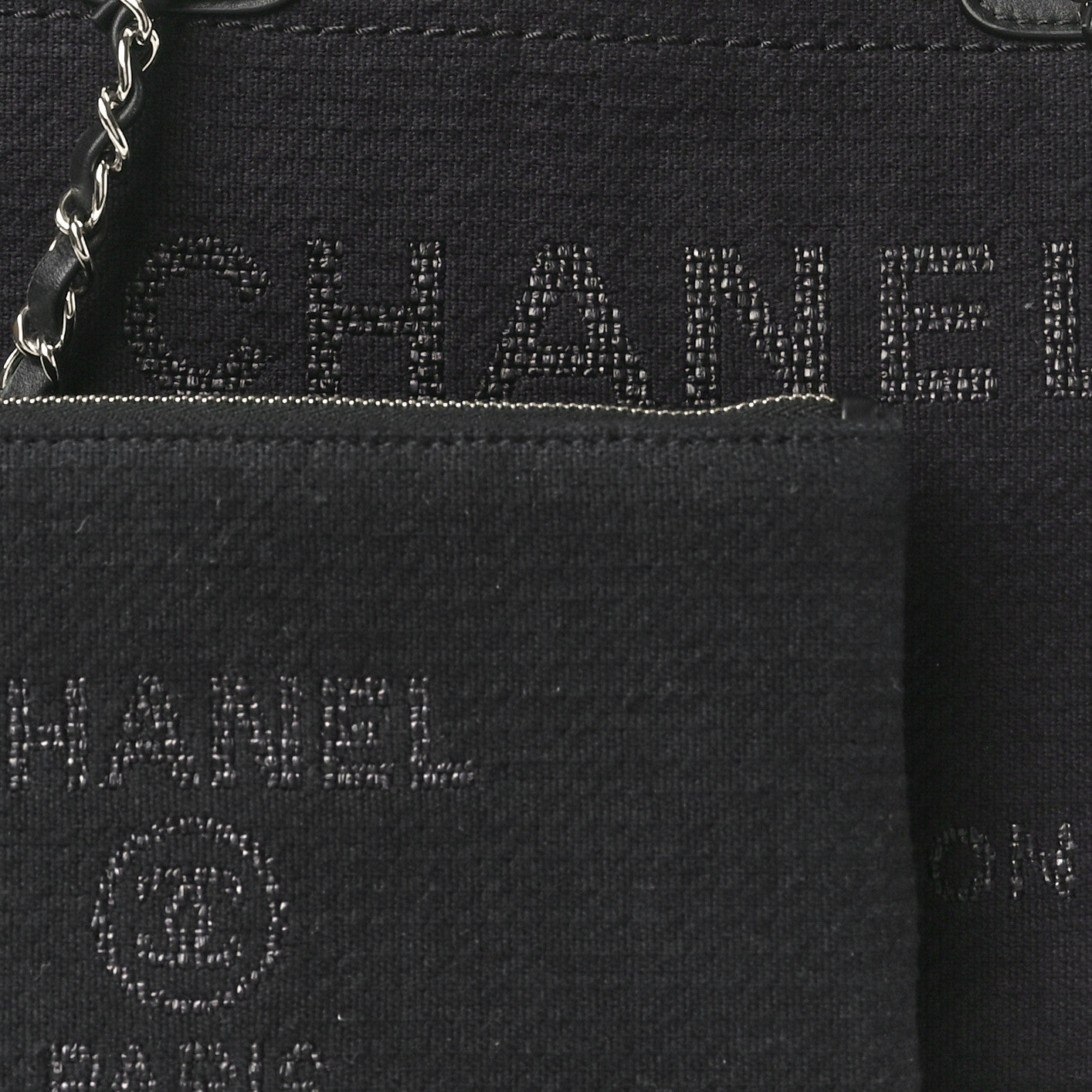 Mixed Fibers Small Deauville Tote Black