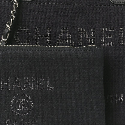 Chanel Mixed Fibers Small Deauville Tote Black 8 of 10
