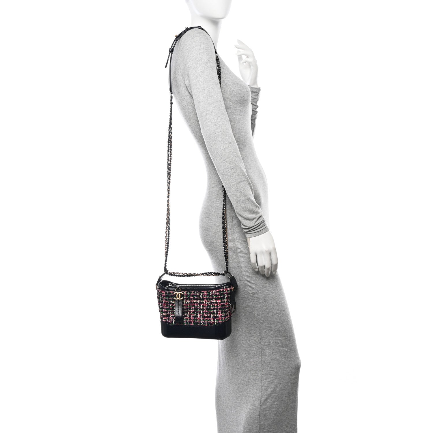 Chanel Tweed Calfskin Small Gabrielle Hobo Multi 2 of 12