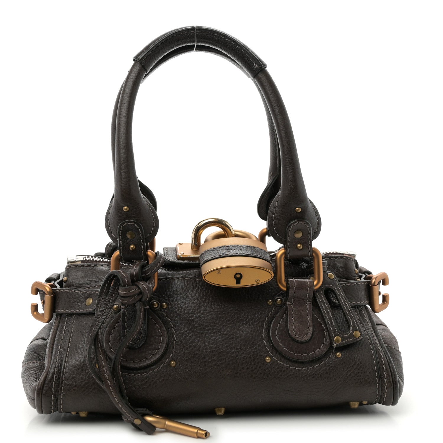 Chloe Calfskin Small Paddington Satchel Brun 1 of 10