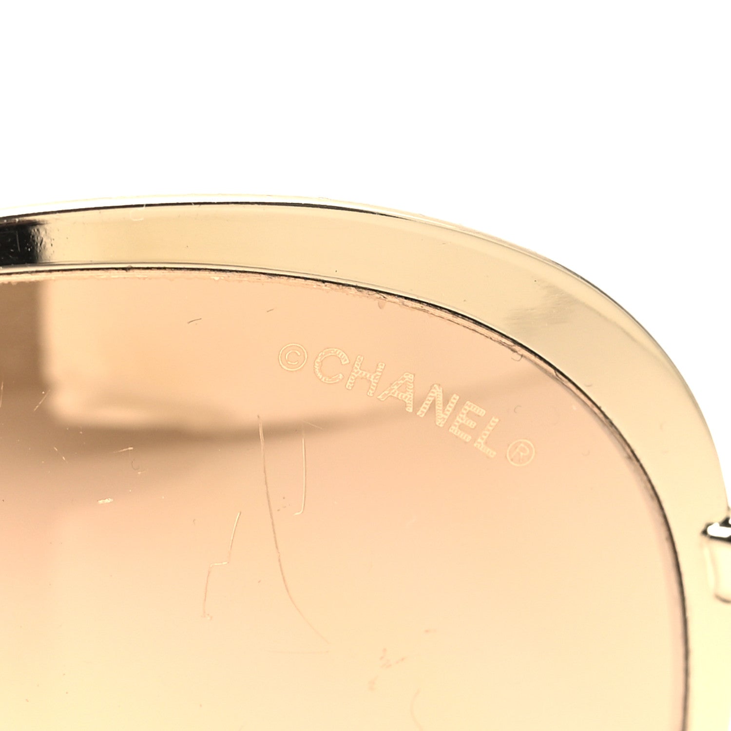 Chanel Round Spring Sunglasses 4206 Black Gold 7 of 8