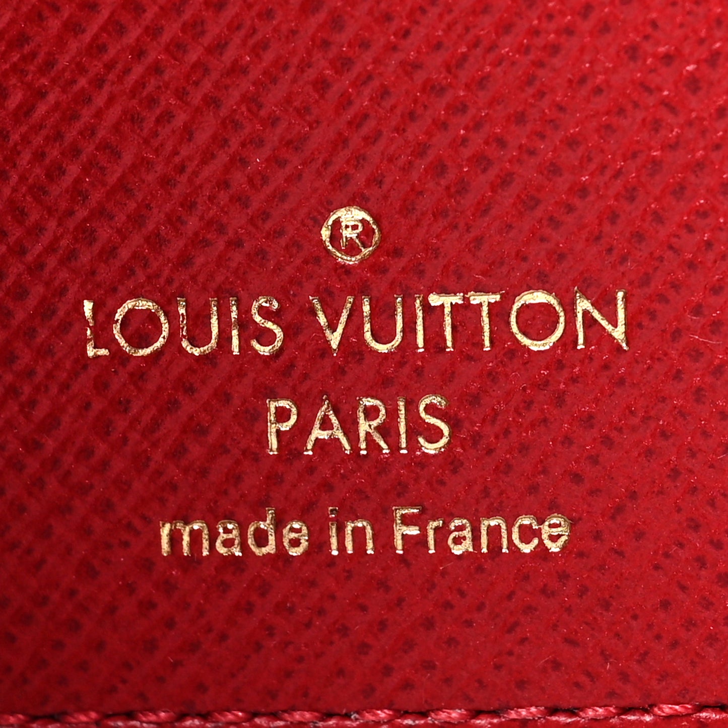 Damier Ebene Victorine Wallet Cherry