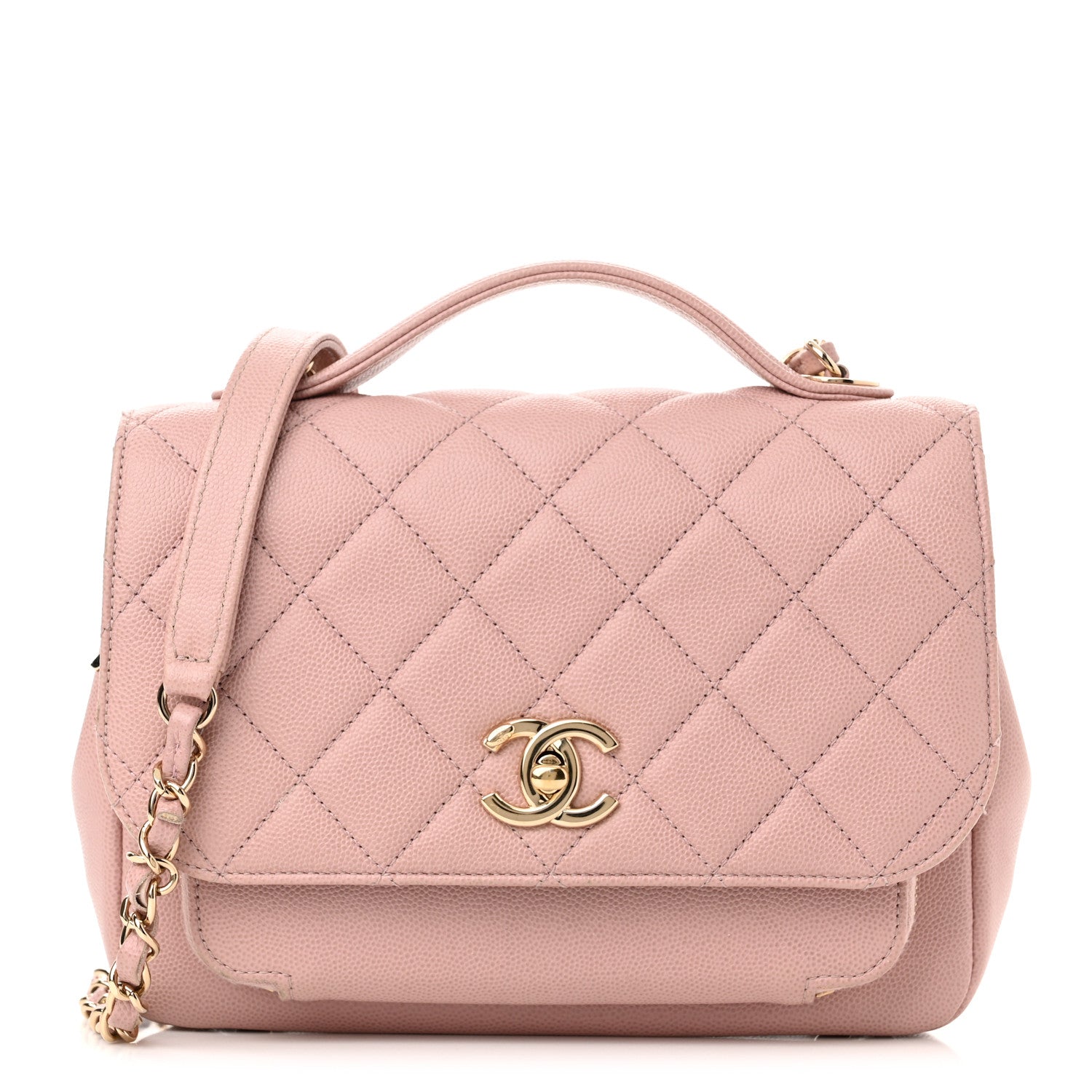 Chanel Caviar Quilted Medium Business Affinity Flap Light Pink 1 of 10