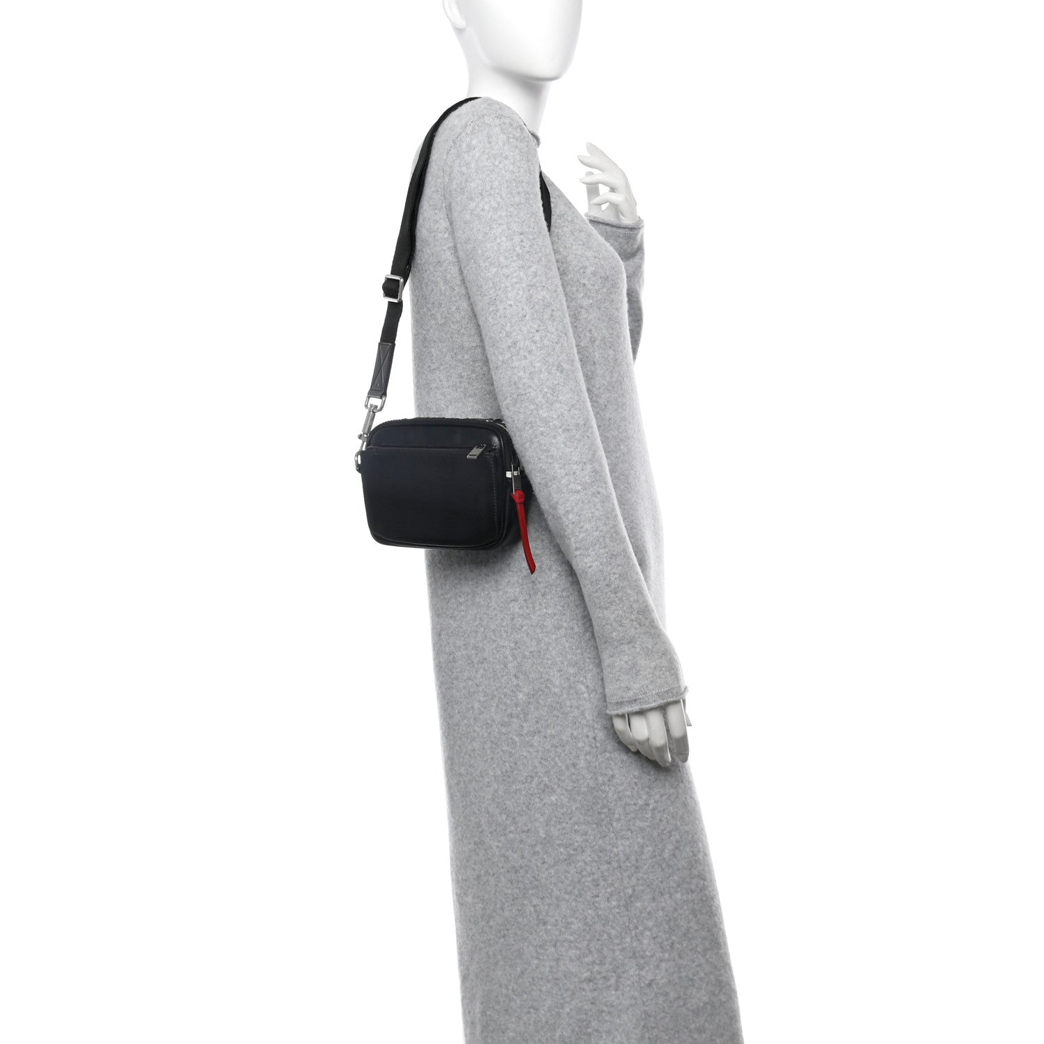 Givenchy Calfskin MC3 Crossbody Bag Black White 2 of 11