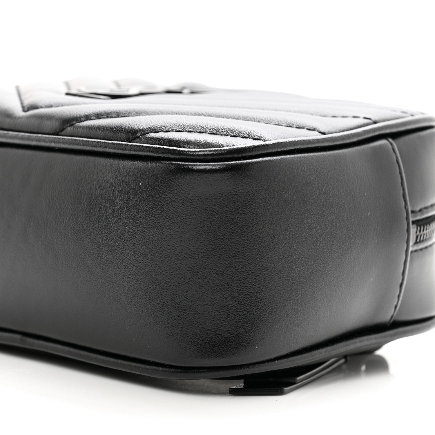 Saint Laurent Calfskin Matelasse Monogram Lou Belt Bag Black 9 of 9