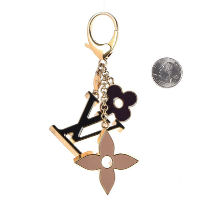 Louis Vuitton Fleur De Monogram Bag Charm Dore 2 of 4