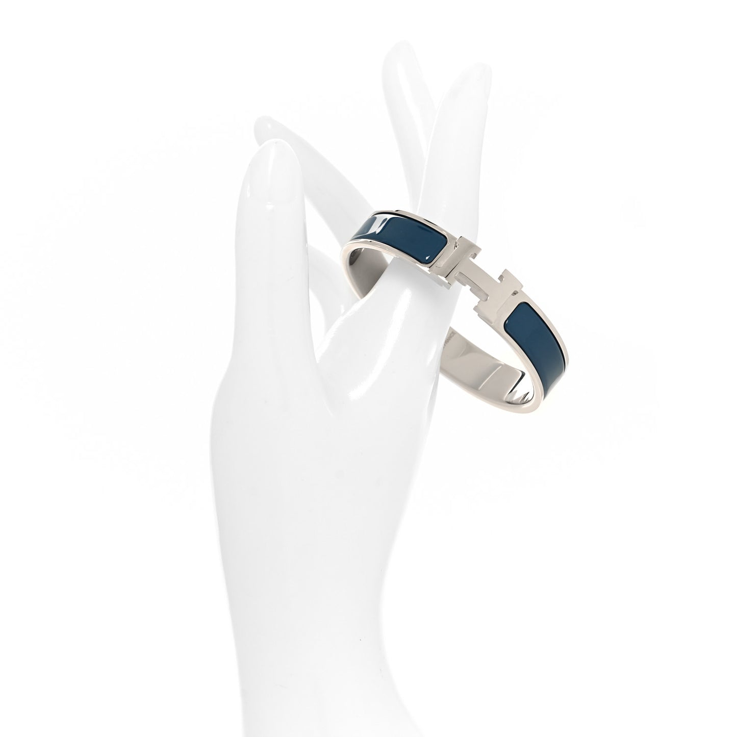 Narrow Enamel Clic Clac H Bracelet PM  Vert Bleuete