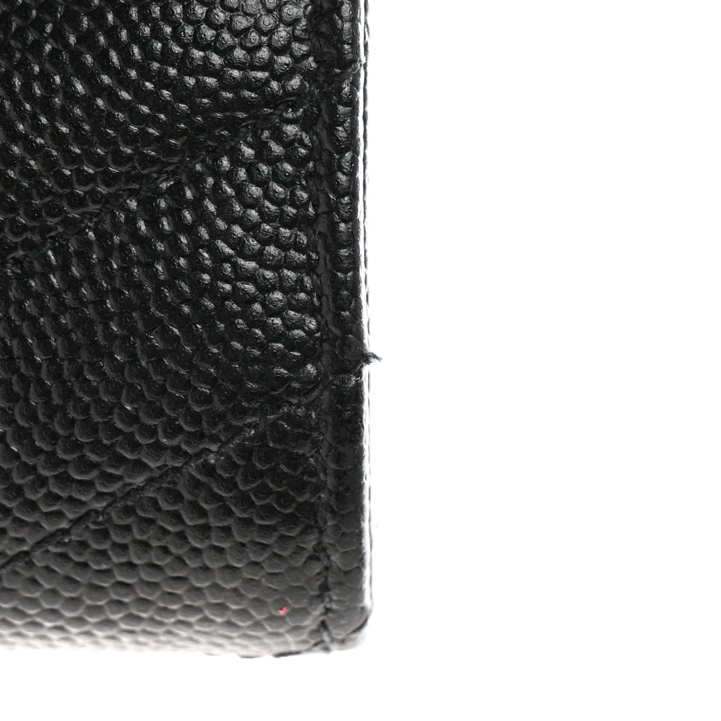 Grain De Poudre Matelasse Chevron Monogram Flap Wallet Black