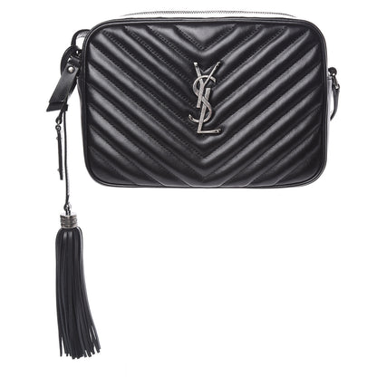Saint Laurent Calfskin Matelasse Monogram Lou Camera Bag Black 1 of 10