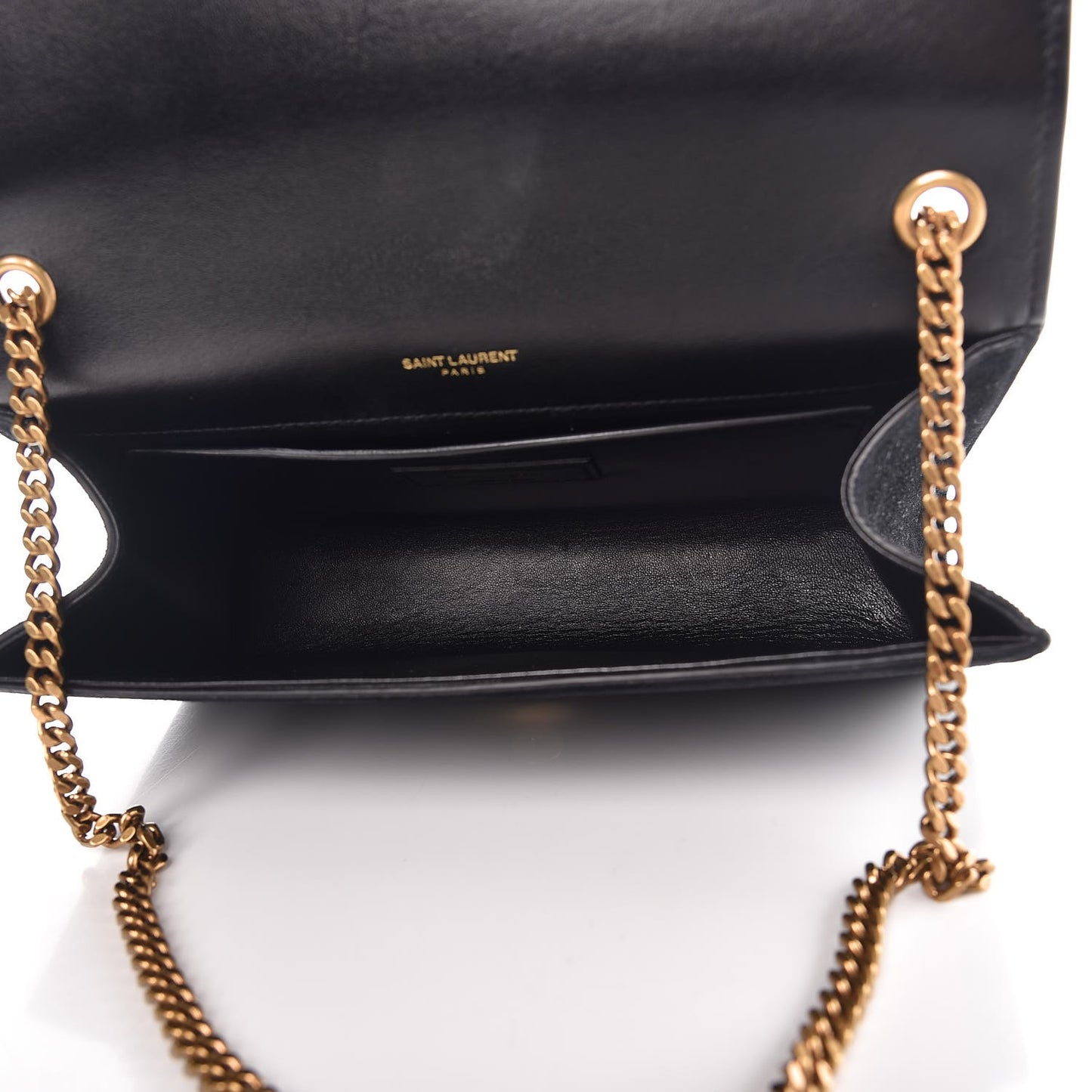 Suede Crystal Medium Classic Monogram Kate Satchel Nero Black