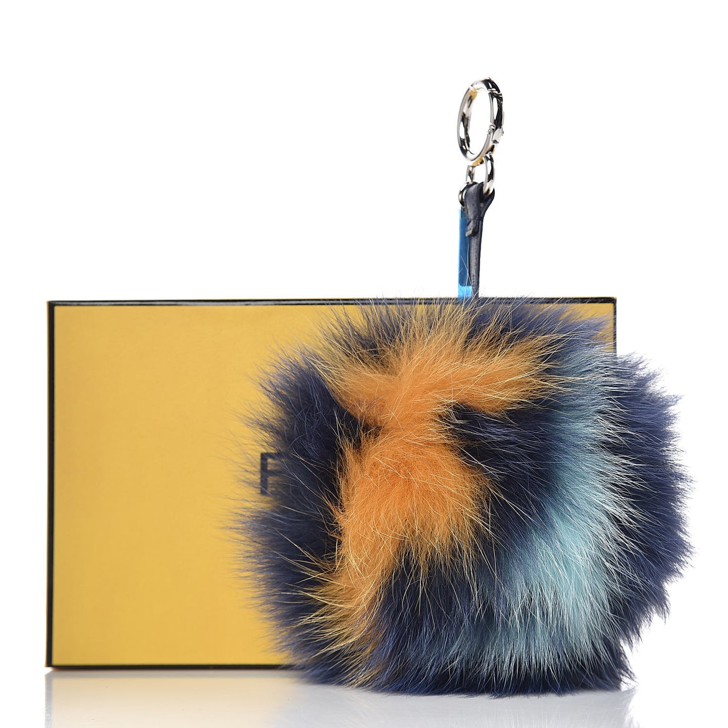 Fox Fur Nappa FF Pom Pom Bag Charm Muffin Zabai Macaroni