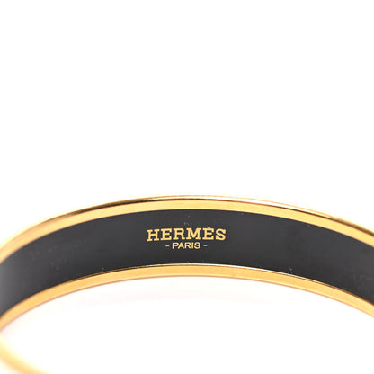 Hermes Enamel Printed Caleche Medium Bracelet 70 White 4 of 5