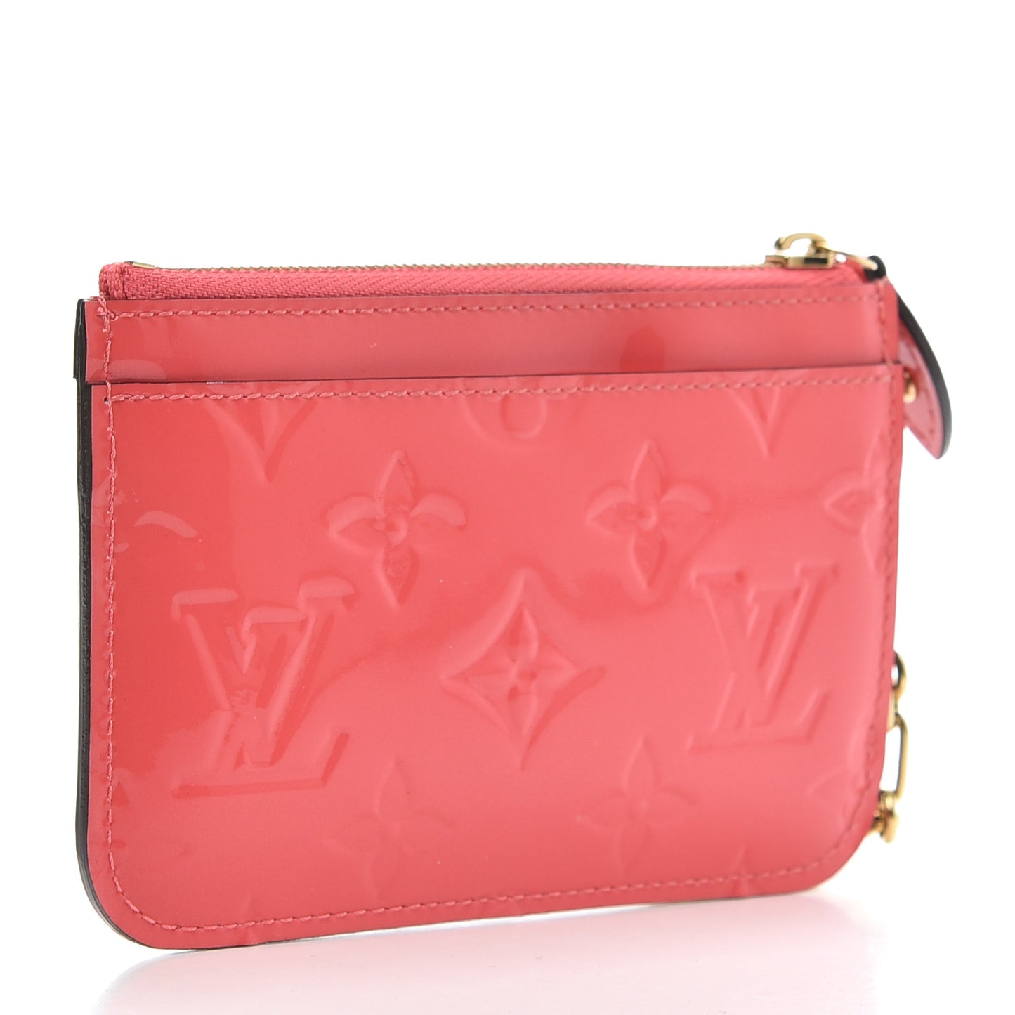 Vernis Key Pouch Rose Litchi