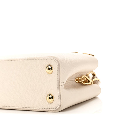 Louis Vuitton Taurillon Mother of Pearl Flowers Capucines BB Creme Nacre 9 of 10