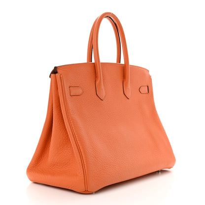 Hermes Togo Birkin 35 Orange 2 of 17
