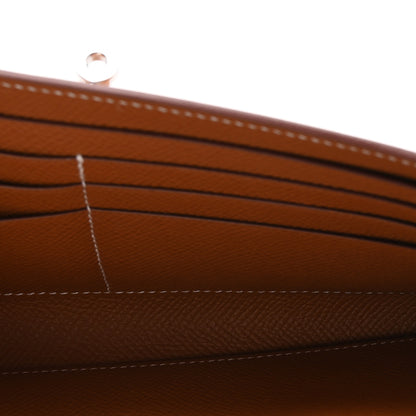 Hermes Epsom Kelly Longue Wallet Gold 5 of 6