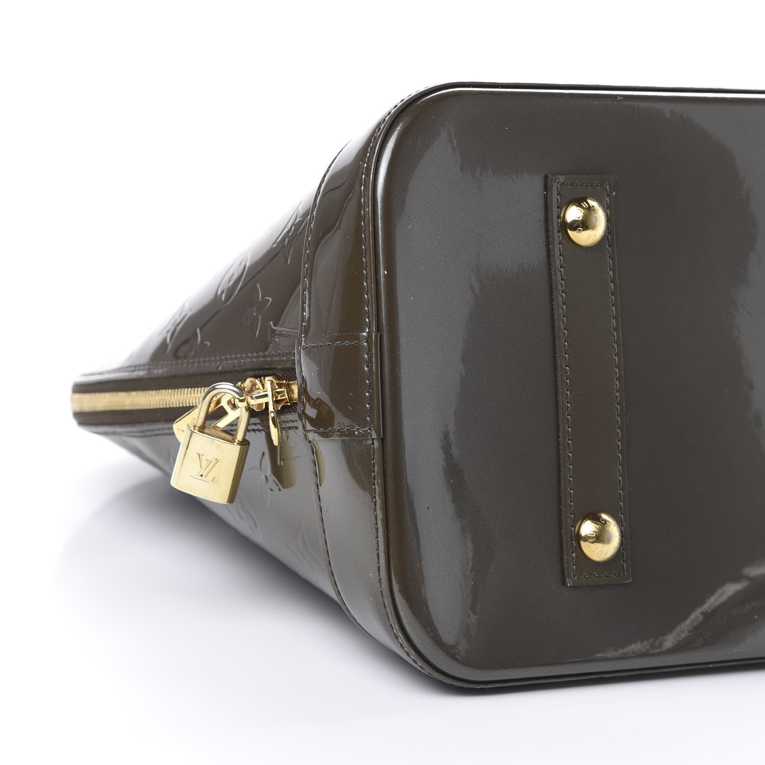 Louis Vuitton Vernis Alma GM Vert Bronze 8 of 21