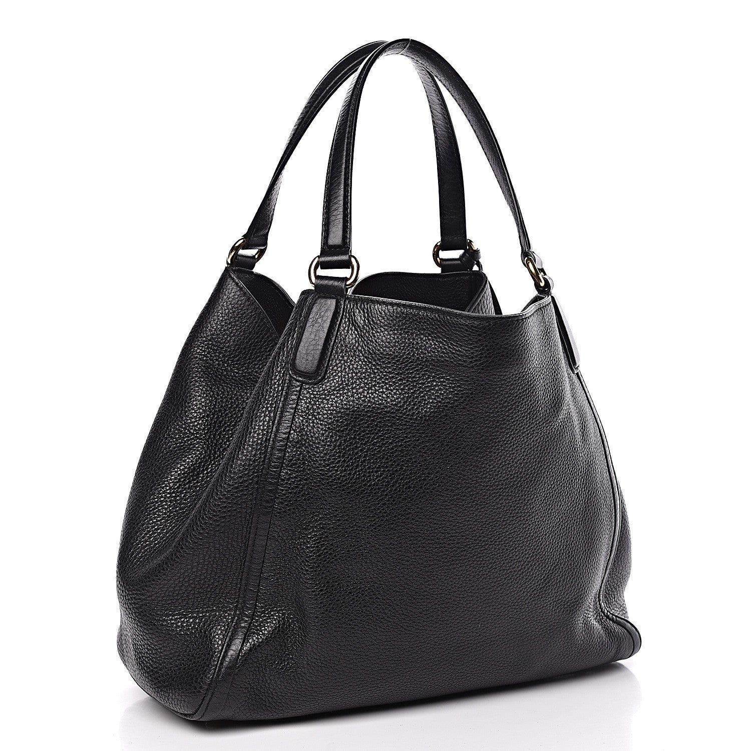 Gucci Pebbled Calfskin Medium Soho Shoulder Bag Black 3 of 12