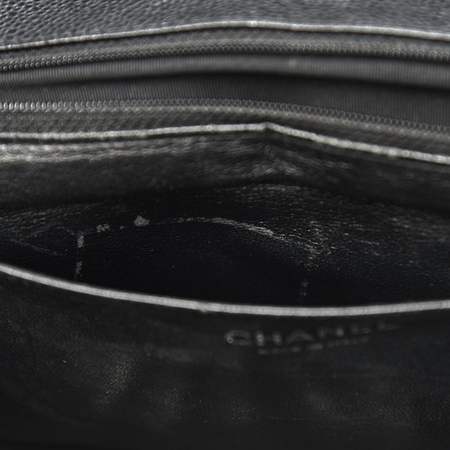Caviar Quilted Jumbo Single Flap Black