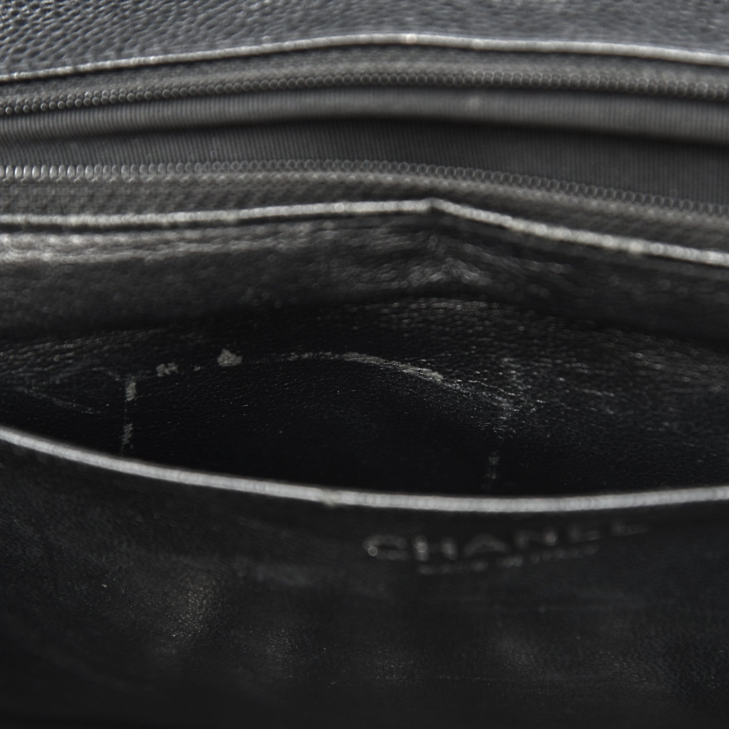 Chanel Caviar Quilted Jumbo Single Flap Black 14 of 20